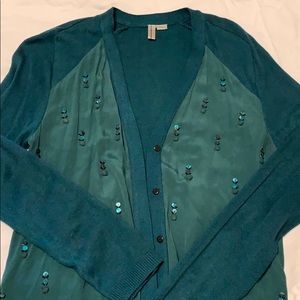 Blink London SM Teal ButtonUp Cardigan